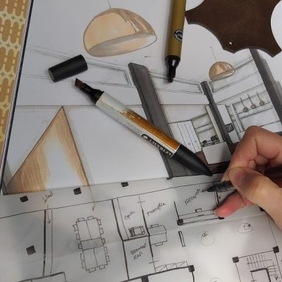 tekening en collage 1A